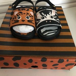 Mini Melissa animal beach sandals